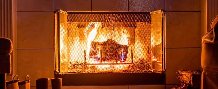 Mendota Hearth Landscape Fireplace Installation in Austintown, Ohio